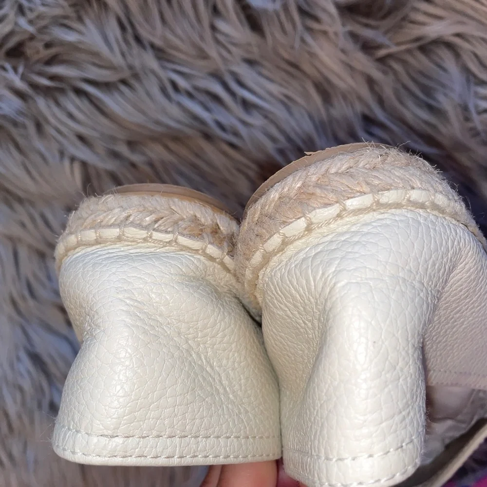 EUC Anthropologie Maypol Selena Pebbled Leather Espadrille Flats Size EU 39